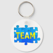 Team Jigzaag Puzzle Key Ring Sleutelhanger (Voorkant)