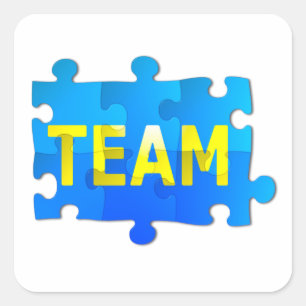 Team Jigzaag Puzzle Square Sticker