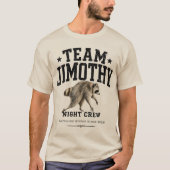 Team Jimothy Night Crew Booklover T-shirt (Voorkant)