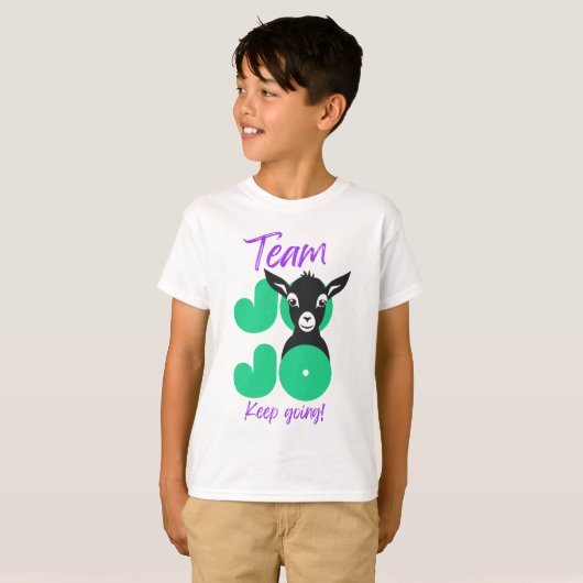 Team Jojo - Kinder shirt (Voorkant volledig)