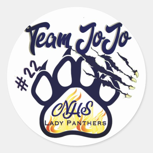Team JoJo Sticker Northshore Lady Panthers Ball (Voorkant)
