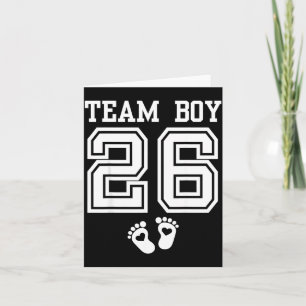 Team Jongen 2026 Geslacht Reveal Baby Shower Match Kaart