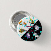 Team Jongen vs Team Meisje Zware Apparatuur vs Een Ronde Button 3,2 Cm (Voorkant /achterkant)