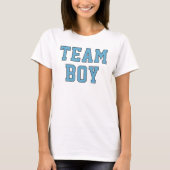 Team Jongen Wit Blauwe Geslachtsonthulling Dames T-shirt (Voorkant)
