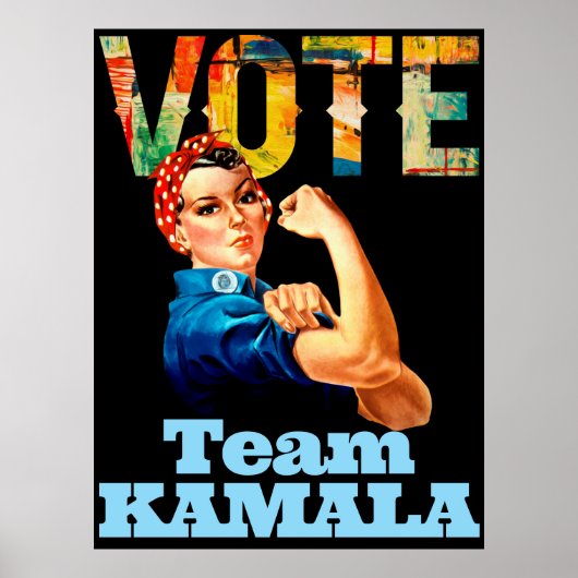 Team Kamala 2024 Nasty Vrouwen Stem Politiek Poste Poster (Voorkant)
