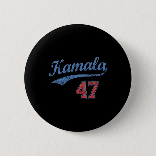 Team Kamala 47 Ronde Button 5,7 Cm (Voorkant)