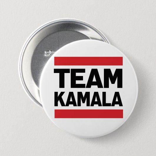 TEAM KAMALA RONDE BUTTON 7,6 CM (Voorkant /achterkant)