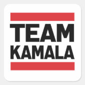 TEAM KAMALA VIERKANTE STICKER (Voorkant)