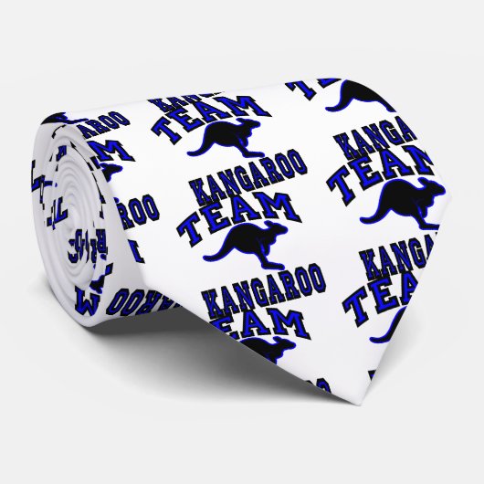 Team Kangaroo Blue Stropdas (Opgerold)
