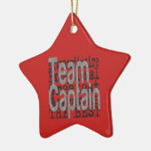 Team Kapitein Extraordinaire Keramisch Ornament (Links)