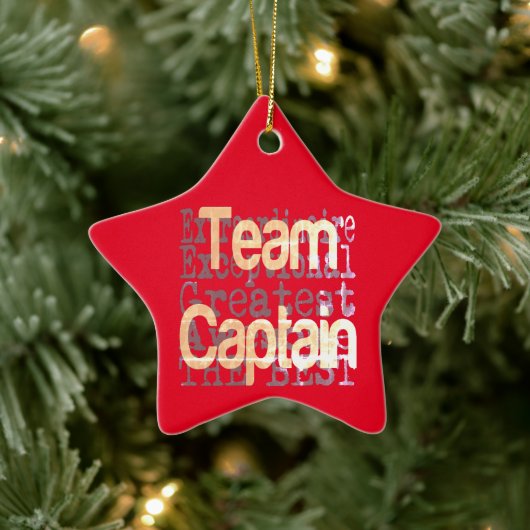 Team Kapitein Extraordinaire Keramisch Ornament (Boom)