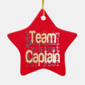 Team Kapitein Extraordinaire Keramisch Ornament (Achterkant)