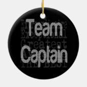 Team Kapitein Extraordinaire Keramisch Ornament (Achterkant)