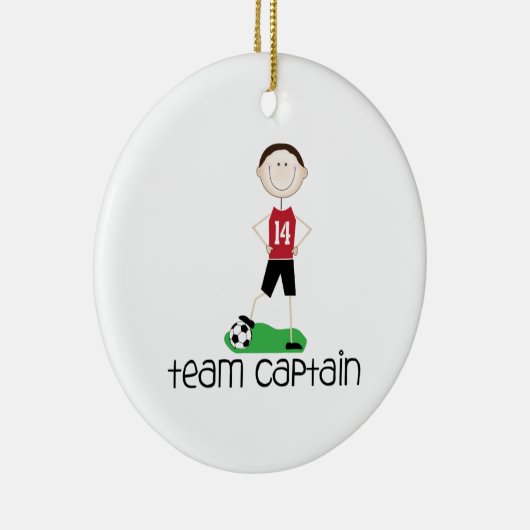 Team kapitein keramisch ornament (Rechts)