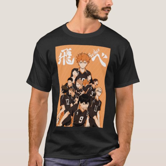 Team Karasuno!! T-shirt (Voorkant)