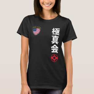 Team Karate Kyokushinkai Usa Kanji Japanese Martia T-shirt