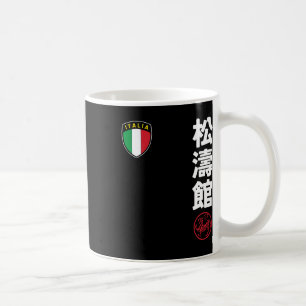 Team Karate Shotokan Italië Vlag Kanji Japans Mar Koffiemok