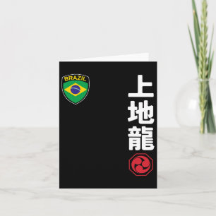 Team Karate Uechi Ryu Brazilië Vlag Japanse Martia Kaart