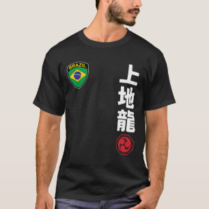 Team Karate Uechi Ryu Brazilië Vlag Japanse Martia T-shirt
