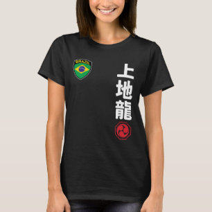 Team Karate Uechi Ryu Brazilië Vlag Japanse Martia T-shirt