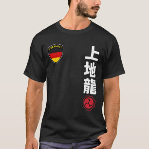 Team Karate Uechi Ryu Duitse vlag Japanse Martial T-shirt