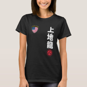Team Karate Uechi Ryu USA Vlag Kanji Japans Martia T-shirt