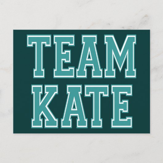 Team Kate Briefkaart (Voorkant)
