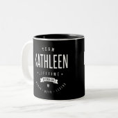 Team Kathleen Tweekleurige Koffiemok (Voorkant links)