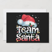 Team Kerstman Kerstfamilie Matching Panama Feestdagenkaart (Voorkant)