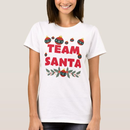 Team Kerstman T-shirt (Voorkant)