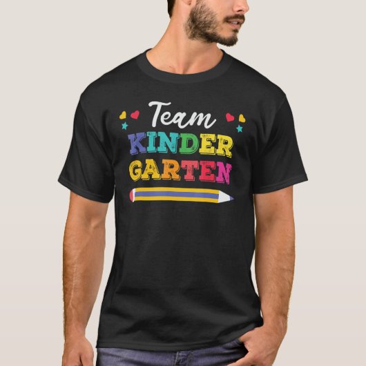 Team Kinder Garten terug naar school 1 T-shirt (Voorkant)