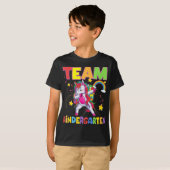 Team Kindergarten Dabbing Unicorn terug naar schoo T-shirt (Voorkant volledig)