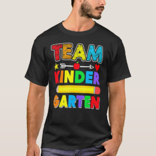 Team Kindergarten Leraar Apple-student Kinder acht T-shirt