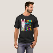 Team Kindergarten Teacher Rainbow No Prob Llama 10 T-shirt (Voorkant volledig)