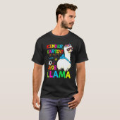 Team Kindergarten Teacher Rainbow No Prob Llama 10 T-shirt (Voorkant volledig)