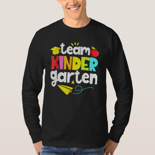 Team Kindergarten Teacher Student  Back To School  T-shirt (Voorkant)