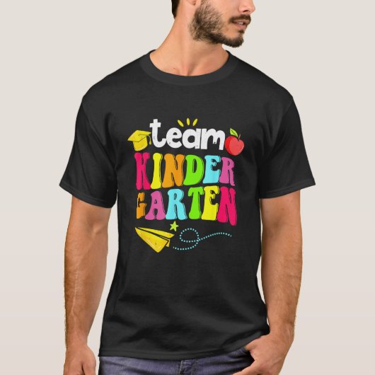 Team Kindergarten Teacher Student  Back To School T-shirt (Voorkant)