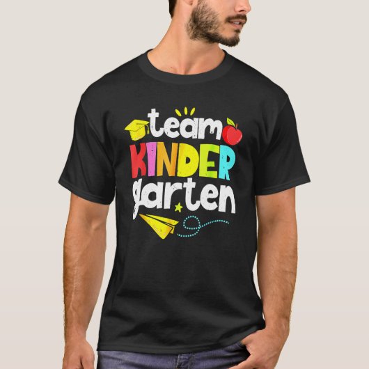 Team Kindergarten Teacher Student Back To School T-shirt (Voorkant)