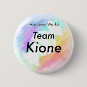 Team Kione - Academy Works Ronde Button 5,7 Cm (Voorkant)