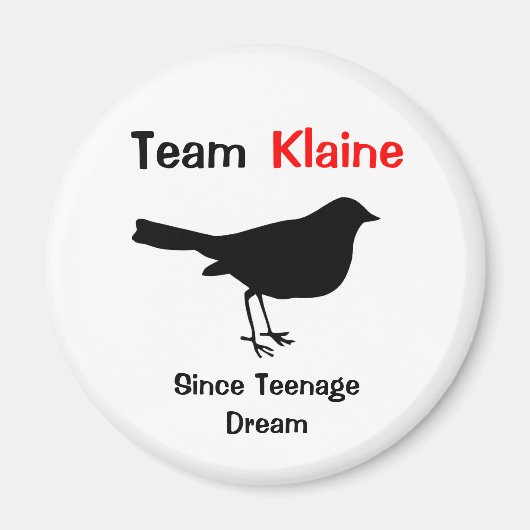 Team Klaine Magneet (Voorkant)