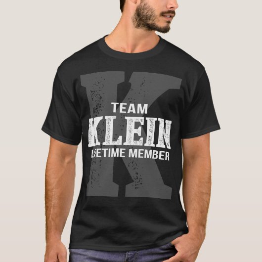 Team KLEIN-lid voor het leven T-shirt (Voorkant)