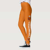 Team kleuren basketbal tekst of naam up been sinaa leggings (Links)