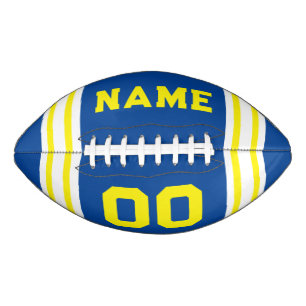 Team kleuren blauw en geel american football