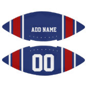 Team Kleuren Blauw en Rood Gepersonaliseerd American Football (Panelen)