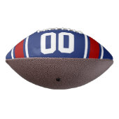 Team Kleuren Blauw en Rood Gepersonaliseerd American Football (Gedraaid 270)