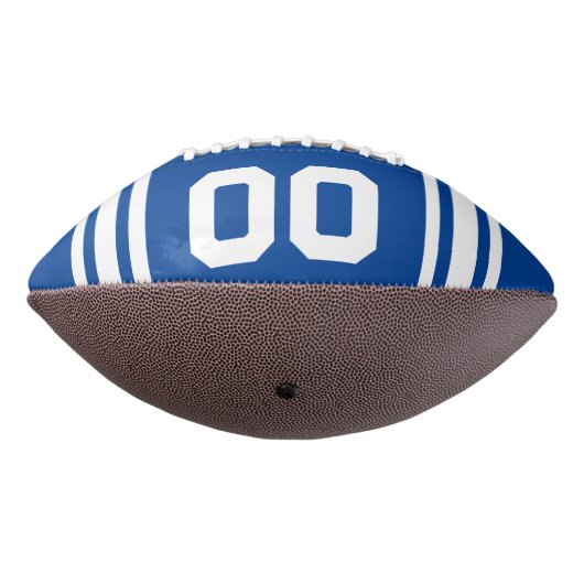 Team Kleuren Blauw en Wit American Football (Gedraaid 270)