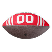 Team Kleuren Rood en Wit met Naam en Nummer American Football (Gedraaid 270)