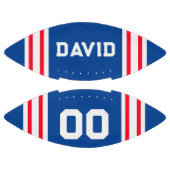 Team Kleuren Rood Wit en Blauw American Football (Panelen)