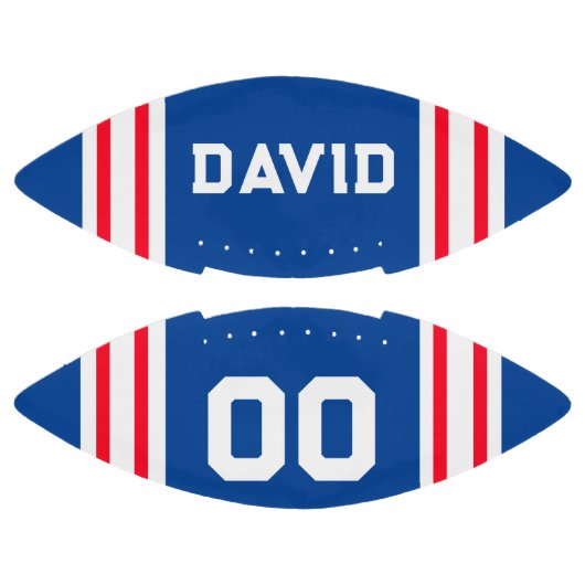 Team Kleuren Rood Wit en Blauw American Football (Panelen)