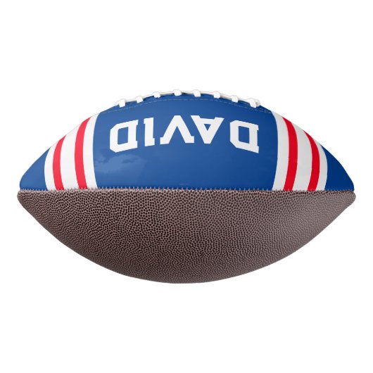 Team Kleuren Rood Wit en Blauw American Football (Gedraaid 90)